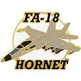 Eagle Emblems P15933 Pin-Apl,Fa-018 Hornet (LEFT), (1-1/2