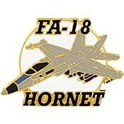 Eagle Emblems P15933 Pin-Apl,Fa-018 Hornet (LEFT), (1-1/2")