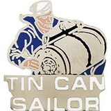 Eagle Emblems P15947 Pin-Usn,Tin Can Sailor (1
