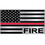 Eagle Emblems P15979 Pin-Fire,Red Line Honor Flag (1-1/8")