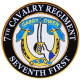 Eagle Emblems P15991 Pin-Army,007Th Cavalry Reg GARRY OWEN, (1