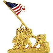 Eagle Emblems P16018 Pin-Usmc,Iwo Jima,Emblem (LRG), (2")