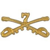 Eagle Emblems P16041 Bdg-Army, Cav.Swords, 07Th (2-1/4