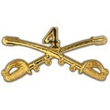 Eagle Emblems P16085 Bdg-Army, Cav.Swords, 04Th (2-1/4