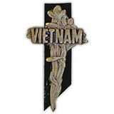 Eagle Emblems P16090 Pin-Viet,Memorial Cross (1-1/2