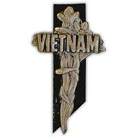 Eagle Emblems P16090 Pin-Viet,Memorial Cross (1-1/2")