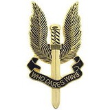 Eagle Emblems P16099 Pin-Sas Who Dares (1-3/4