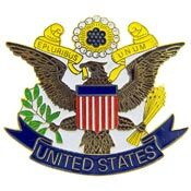 Eagle Emblems P16100 Pin-Usa Seal,Rwb (EMBLEM), (1-3/4")