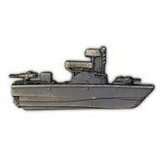 Eagle Emblems P16106 Pin-Boat, Usn, Patrol (Pwt) (2-1/4