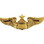 Eagle Emblems P16108 Wing-Usaf, Pilot, Senior (Gold) (3")