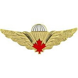Eagle Emblems P16122 Wing-Canadian, Jump (Gld/Red) (2-1/2