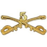 Eagle Emblems P16144 Bdg-Army, Cav.Swords, 05Th (2-1/4