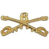 Eagle Emblems P16145 Bdg-Army, Cav.Swords, 06Th (2-1/4