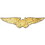Eagle Emblems P16197 Wing-Usn,Flight Off.Gold (2-3/4")