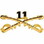 Eagle Emblems P16202 Bdg-Army, Cav.Swords, 11Th (2-1/4")