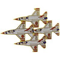 Eagle Emblems P16203 Pin-T/B,F-016 Fighting Falcons Fighting Falcons, (1-3/4")