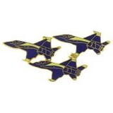 Eagle Emblems P16205 Pin-B/A,Fa-018 Hornets (3) (1-5/8