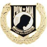 Eagle Emblems P16210 Pin-Pow*Mia Wreath (1-1/2