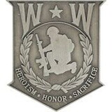 Eagle Emblems P16227 Pin-Wounded Warrior, Pwt, (1-1/2