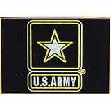 Eagle Emblems P16290 Pin-Army Logo, Flag (1-1/2