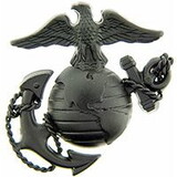 Eagle Emblems P16360 Pin-Usmc,Emblem,E3,Left CAP-SUBDUED, (1-5/8