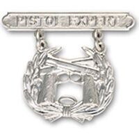Eagle Emblems P16370 Bdg-Usmc,Pistol,Expert (1-7/16")