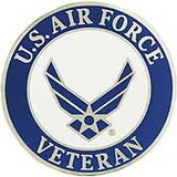 Eagle Emblems P16426 Pin-Usaf Symbol Veteran (Xlg) (1-1/2
