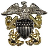 Eagle Emblems P16451 Bdg-Usn, Officer (1-1/4