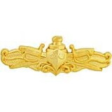 Eagle Emblems P16513 Pin-Usn, Surf.Warfare, Gld (1-3/8
