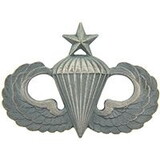 Eagle Emblems P16527 Wing-Army, Para, Senior (Pewter)    Full Size (1-1/2