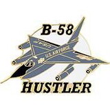 Eagle Emblems P18056 Pin-Apl, B-58 Hustler (1-1/2