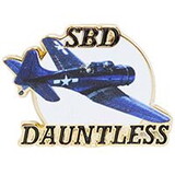 Eagle Emblems P18064 Pin-Apl,Sbd Dauntless,Blu (1-3/8