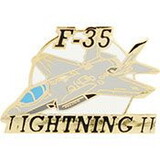 Eagle Emblems P18088 Pin-Apl,F-35A Lightning Ii (1-5/16