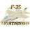 Eagle Emblems P18088 Pin-Apl, F-35A Lightning, (1-1/2")