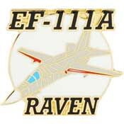 Eagle Emblems P18105 Pin-Apl,Ef-111A Raven (1-1/2")