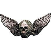 Eagle Emblems P19013 Wing-Death, Skull, Stnd, Pwt (2-1/16")