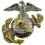 Eagle Emblems P19023 Pin-Usmc, Emblem, C2, Left Medium-Gold/Silver (1-1/8")