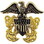 Eagle Emblems P40151 Bdg-Usn, Officer, Cap (2-1/2")