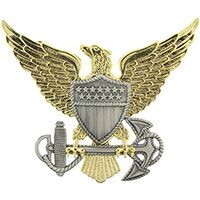 Eagle Emblems P40156 Bdg-Uscg,Officer (1-3/4")