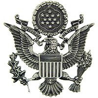 Eagle Emblems P40215 Bdg-Usaf,Officer,Pwt. (2-7/16")