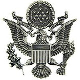 Eagle Emblems P40221 Bdg-Usaf,Officer,Pwt. (1-11/16