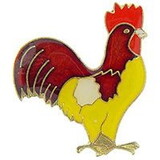 Eagle Emblems P60046 Pin-Bird, Rooster (1