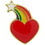 Eagle Emblems P60252 Pin-Hol, Heart, Rainbow- (1")