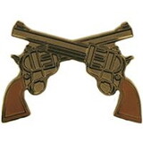 Eagle Emblems P60295 Pin-Gun,Revolvers/Crossed (1