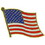 Eagle Emblems P60571 Pin-Usa Flag, Wavy (1")