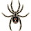 Eagle Emblems P60851 Pin-Spider,Black Widow (1-3/16")