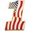 Eagle Emblems P60884 Pin-Usa,Flag,#1 (1")