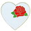 Eagle Emblems P61102 Pin-Hol, Heart, Rose (1")