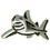 Eagle Emblems P61146 Pin-Fish, Shark, Great Wht. (1")
