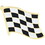 Eagle Emblems P61193 Pin-Flag,Checkered,Crs (1")